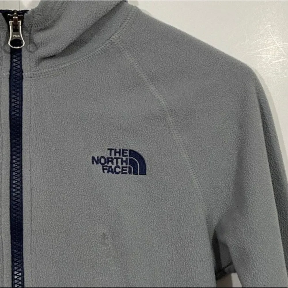 The North Face Grey Fleece Zip Up Jacket